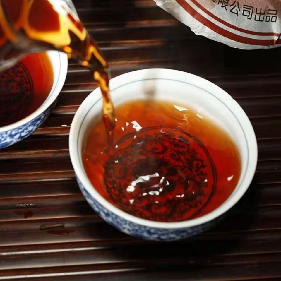 Langhe Alpine Pu'er Tea Ripe Tea Yunnan GAOSHAN Puer Tea Cooked Puerh 357g