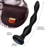 Waterproof Silicone 10 modes Heated Male Thrusting Therapy Shock Massager Plug