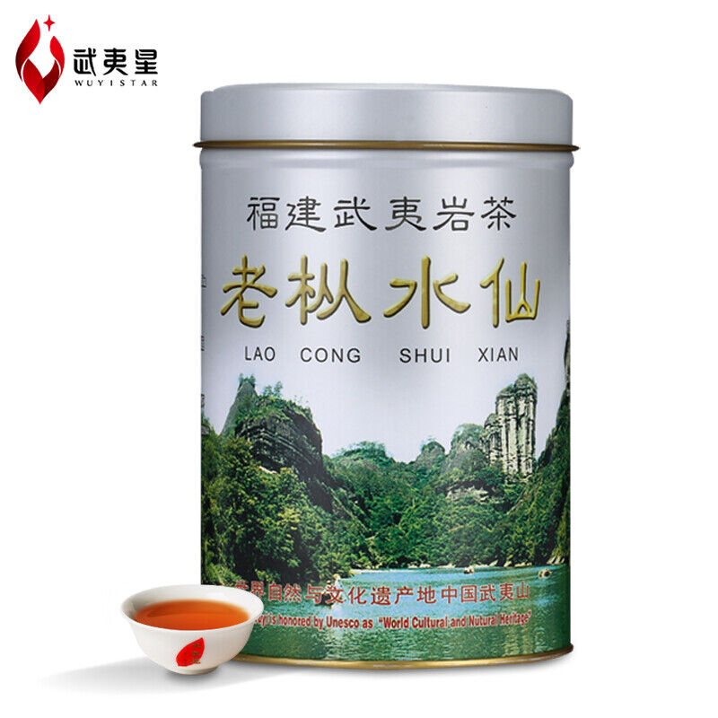 WUYI STAR Fujian Lao Cong Shui Xian Oolong Tea Shuixian WUYI YAN CHA 125g Tin Main image