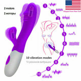 10 Modes Vibrate Massager Wand Personal Hand Held Powerful Waterproof for Women