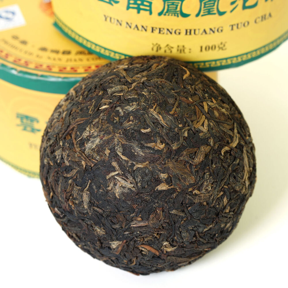 100g Year Yunnan Puer Pu'er Puerh Tea Aged Phoenix Tuocha Cake Boxed Raw Main image