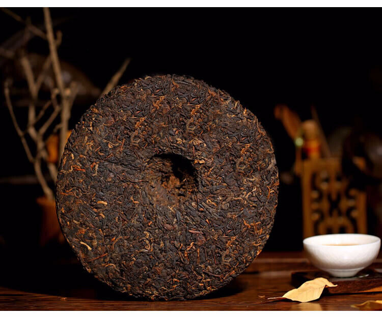 Ripe Pu-erh Heaven Earth Menghai Royal Golden Buds Old Arbor King Tea 357g