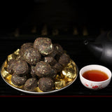 Pu'er tea 糯香普洱 中国云南小沱茶 新益号牌 普洱茶熟茶坨 500g natural healthy Puer tea