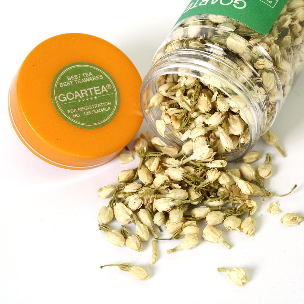 HELLOYOUNG Jasmine Flower Floral Dried Buds Herbal Tea Natural Fragrance Bottled Main image