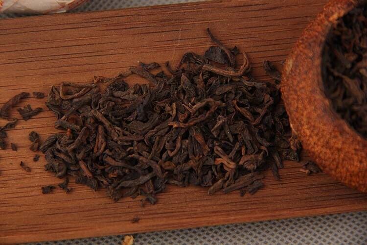 Xinhui Aged Chenpi Ripe Puer Tea Orange Skin Puerh Pu'er Loose Tea PEI YU 312