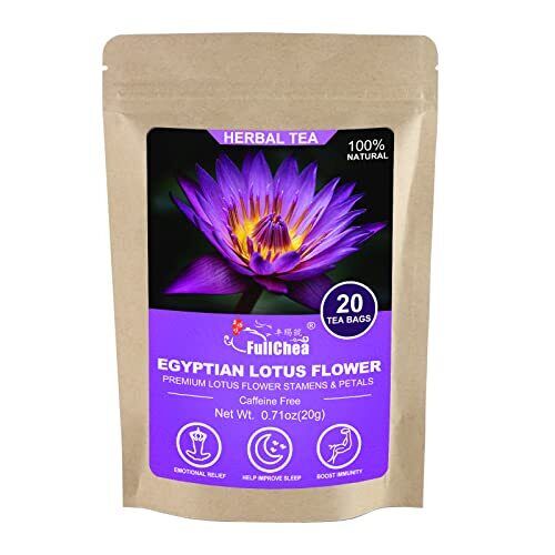 FullChea - 30g Egyptian Blue Lotus Flower Tea Bags Premium Lotus Herba Tea