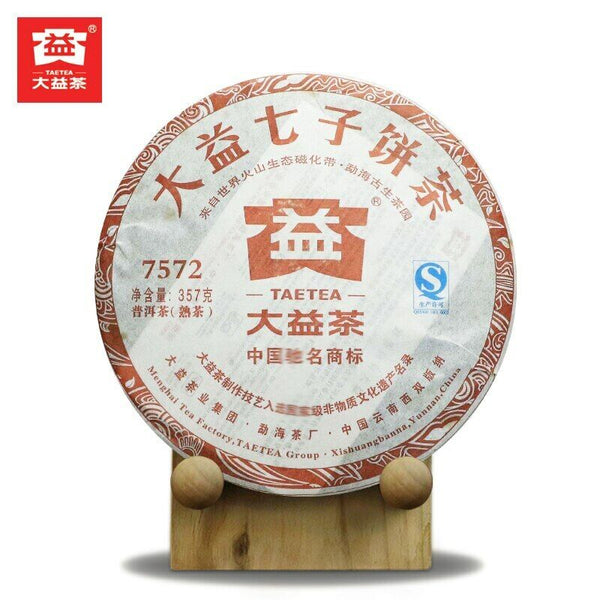 yr TAETEA Menghai 7572 Batch 202 Ripe Puer Dayi Shu Puerh 357g