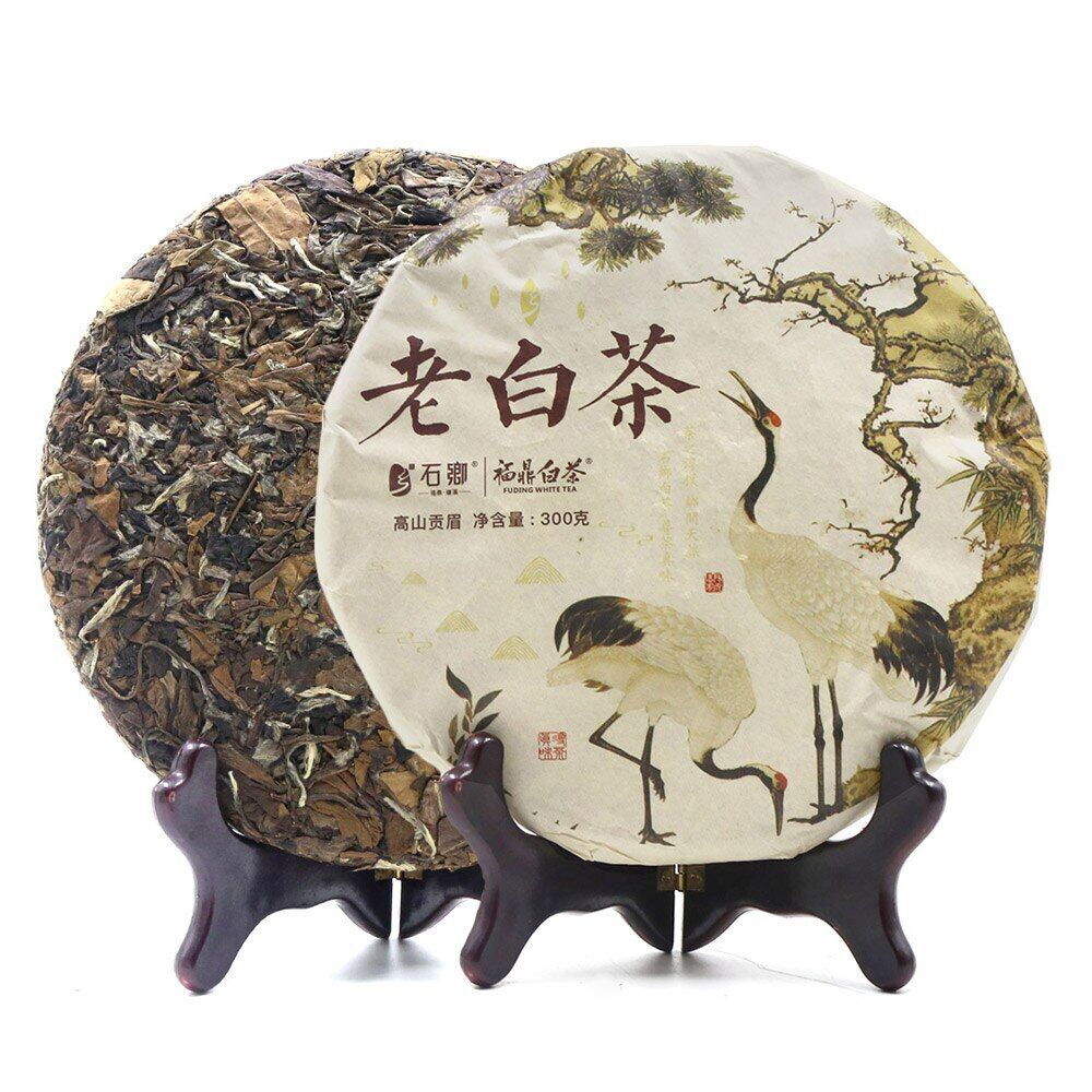 ShuangHe Old Bai Cha FuJian White Tea Cake 300g Main image