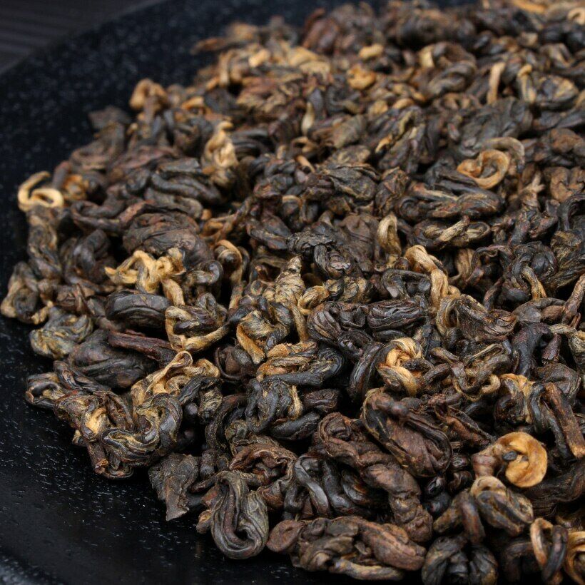 TeaDian Hong Tea Dianhong Yunnan Black Tea Dian Hong Snail FengQing Chinese Tea
