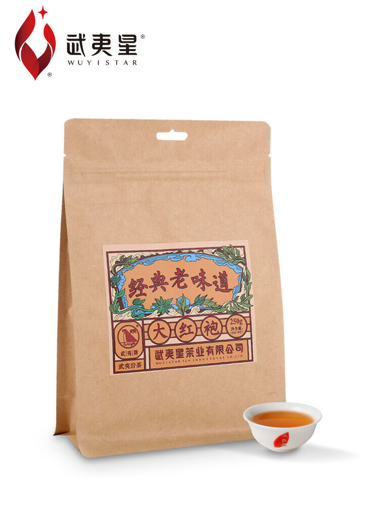 Wuyi Star Classic Old Flavor Big Red Robe Da Hong Pao Fujian Oolong Tea 250g Main image