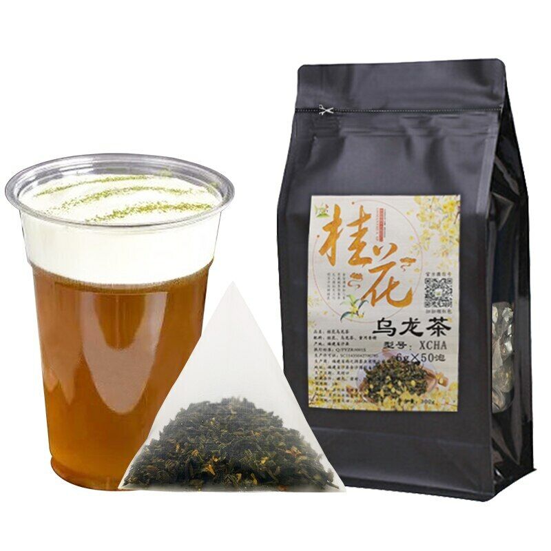 50 Pcs Taiwan Oolong Tea Bags with Dried Sweet-scented Osmanthus Flower Teabags