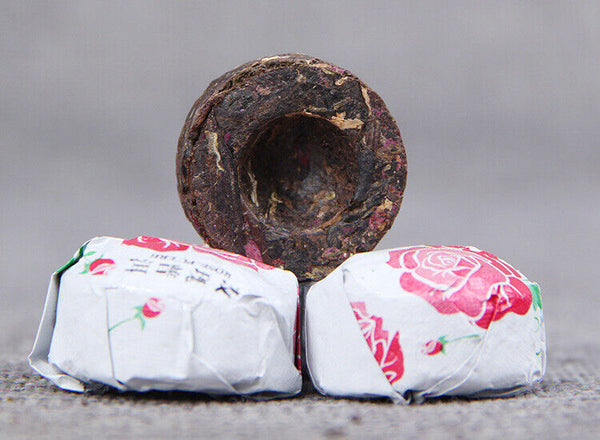 Yunnan Puer Tuo Red Rose Flower Flavor Mini Ripe Tuocha Pu'er Pu Erh Tea 500g