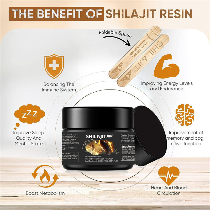 Himalayan Pure 100% Shilajit, Soft Resin, Organic, Extremely Potent, Fulvic Acid
