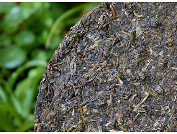 Xiaguan Inheritance Jiujiu Xiaotai No.6 Qizi Tea Tie Bing Puer Raw Tea 357g