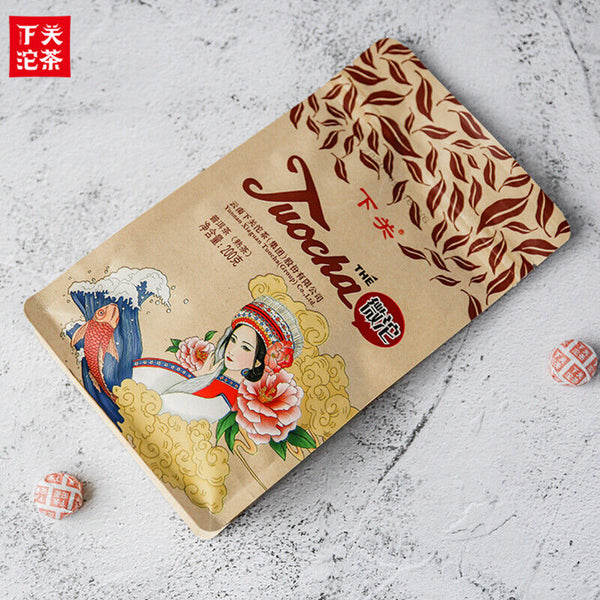 XIAGUAN Tuocha Wei Tuo Pu-erh Tea Mini Tuo Cha Cha Ripe Puer Tea Pu'er Shu 200g