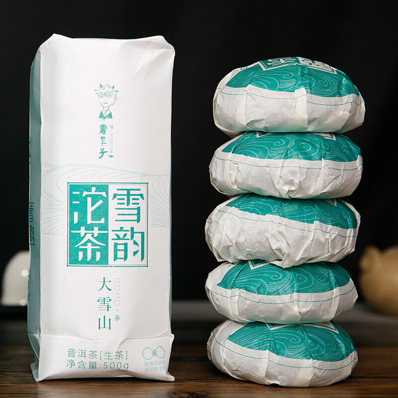 Lincang Big Snow Mountain * DR. PU'ER TEA Xueyun Tuocha Puer Raw Tea 500g
