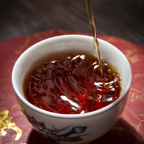 357g Yunnan Ripe Pu-erh Tea Green Tea Iceland Wuzhai Pu'er Tea Cooked Tea Cake