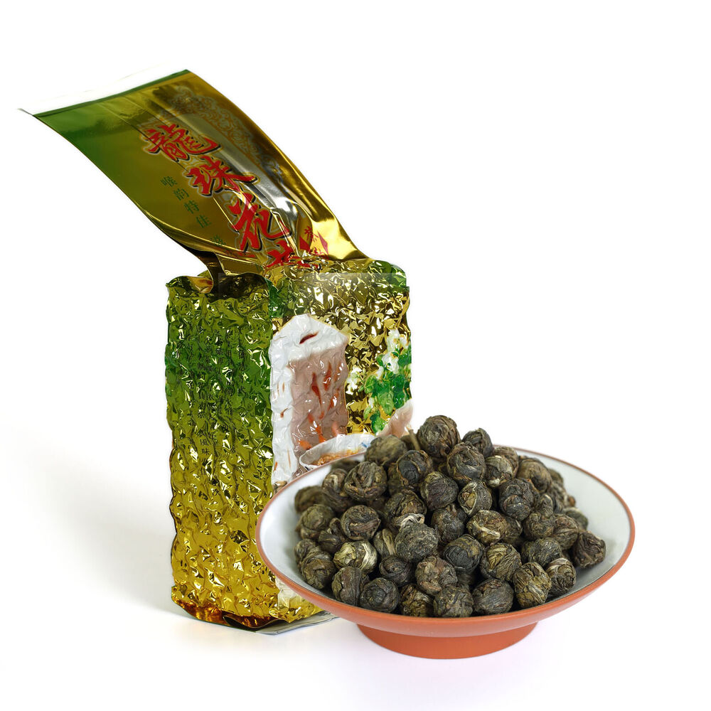 GOARTEA 250g Premium Jasmintee Jasmine Dragon Pearl Green Tea Jasmin Grüner Tee Main image