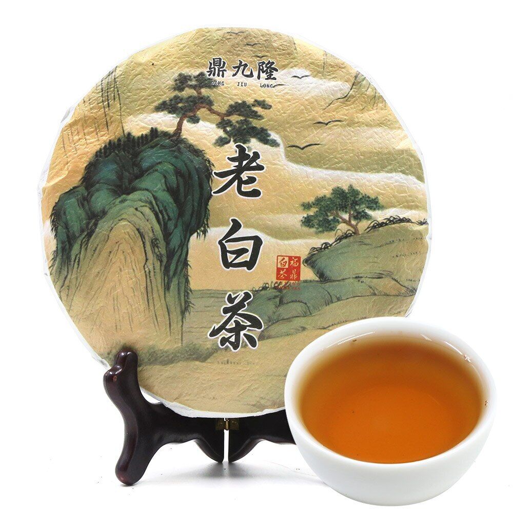Landscape CHinese White Tea Old Bai Cha Tea Leaf Cake 350g Main image
