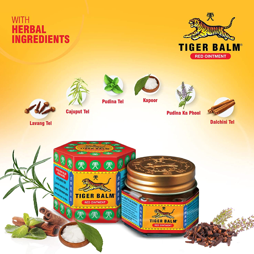 Tiger Balm (Red) Super Strength Pain Relief Ointment (pack of 4 Jars ) Secondary image