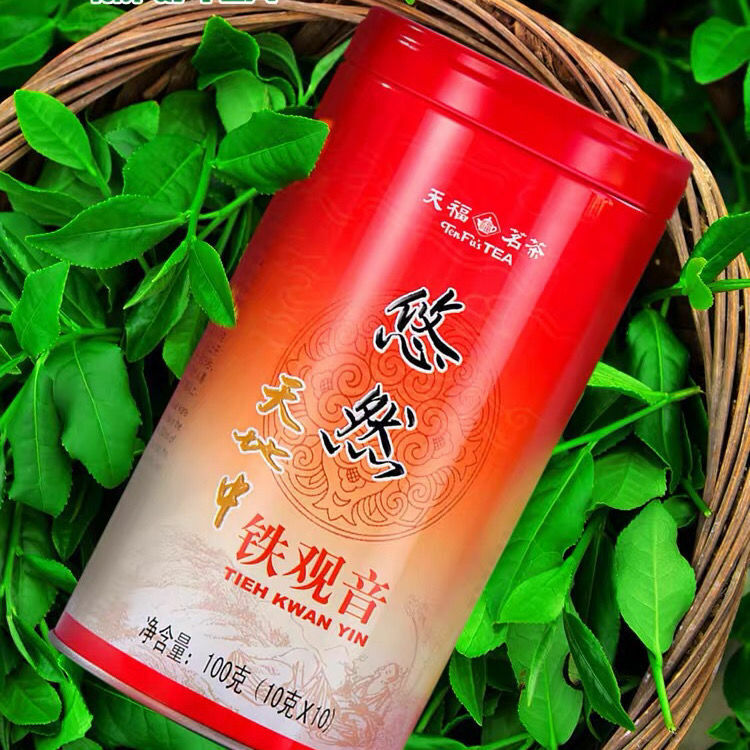 TenFu's TEA You Ran Fujian Tie Guan Yin Tieh Kwan Yin Oolong Tea 100g Tin