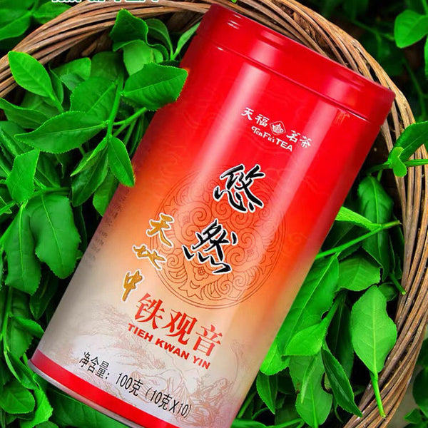 TenFu's TEA You Ran Fujian Tie Guan Yin Tieh Kwan Yin Oolong Tea 100g Tin