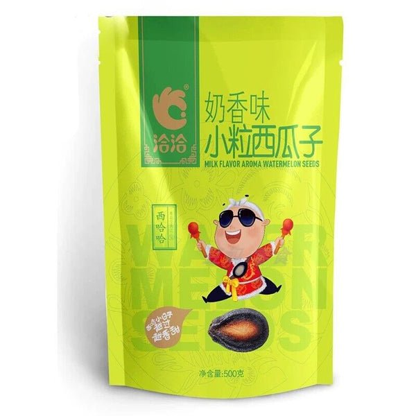 洽洽 小粒香西瓜子 奶香味 Chinese Food Snacks Qiaqia Milk flavored watermelon seeds 500g