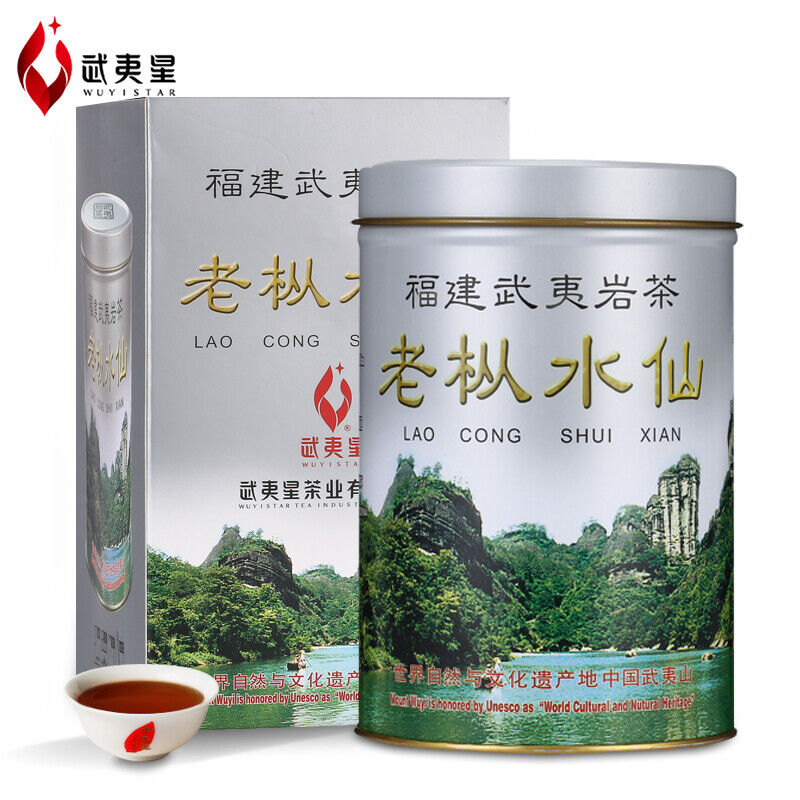 Wuyi Star Fujian Lao Cong Shui Xian Oolong Tea Shuixian WUYI YANCHA 125g Tin Main image