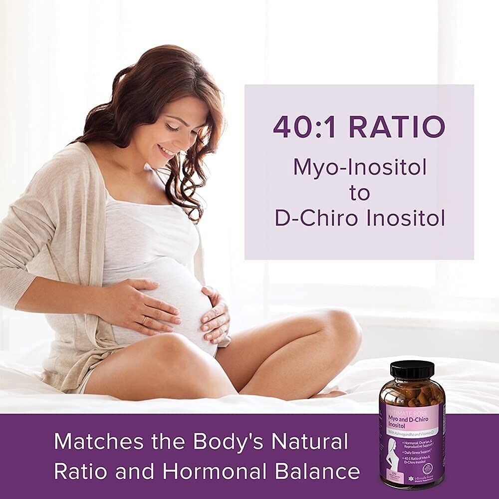 Myo-Inositol Supplement for PCOS with Ashwagandha and Vitamin D - 120 Capsules Secondary image