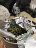 100g Chinese Green Tea Ming Qian Silver Jar Que She Queshe Sparrow's Tongue