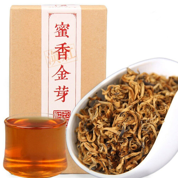 /Dianhong Honey Fragrant Golden Bud Black Chinese Tea Red Tea 100gbox