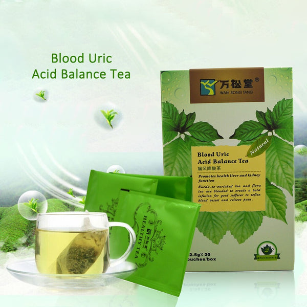 2 x 20 Pcs Natural Herbal Tea for Uric Acid Balance Gout Joint Pain Relief