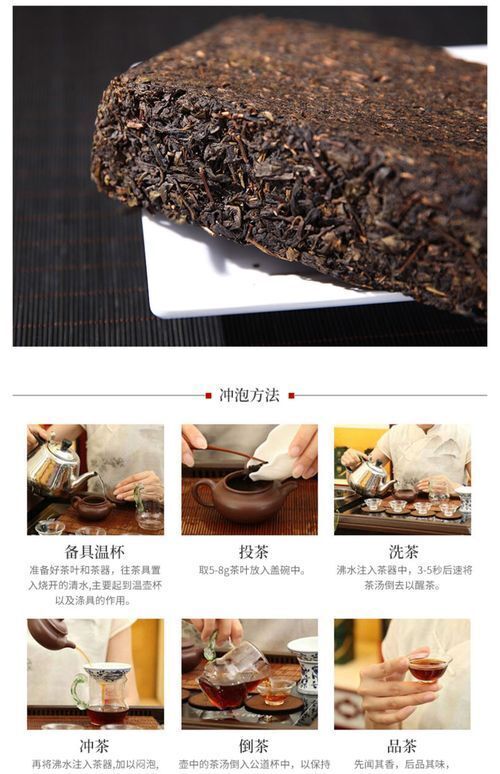 TeaCHINA TEA Anhua Dark Tea Hand-built Fu Brick Yuntai Moraine Black Tea 1kg