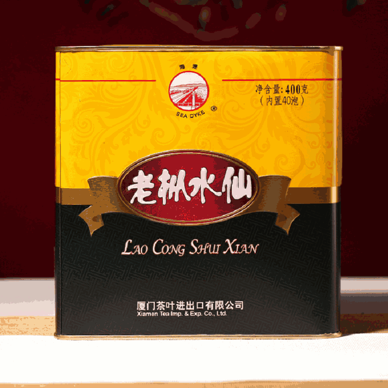 Sea Dyke AT110 Fujian Nong Xiang Lao Cong Shui Xian Rock Cha Oolong Tea 400g Tin Main image