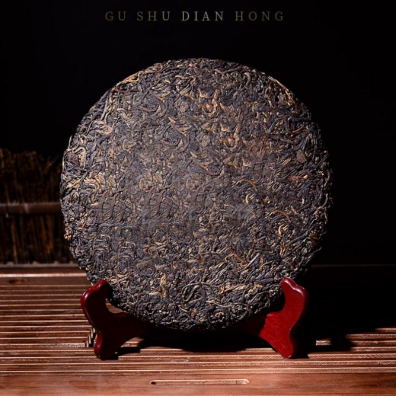 357g Dianhong Black Tea Yunnan Fengqing Black Tea Cake Bingdaohong Organic Tea Secondary image