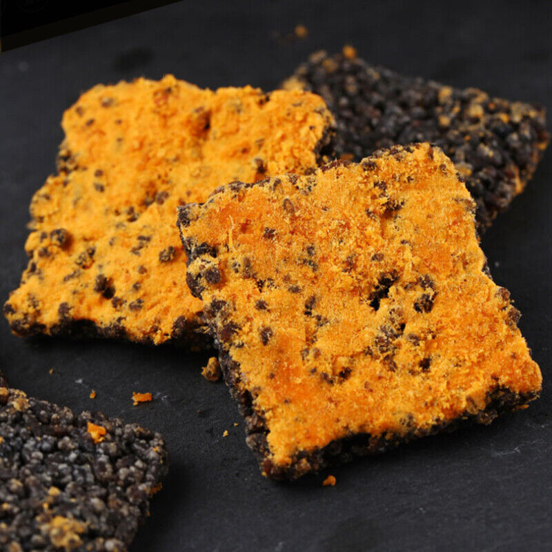 250g Crab Flavored Egg Yolk Rice Crust Glutinous Rice Black Gold GuoBa Snacks Secondary image