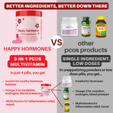 Happy Hormones PCOS Multivitamin Hormone Balance for Women Health 120Caps