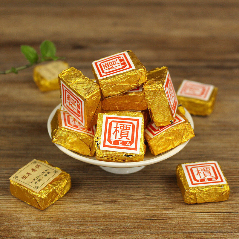 Yunnan 'Jia' Word 2003 Chinese Pu-erh Old Ripe Puer Pu'er Tea Brick Mini Puerh Secondary image