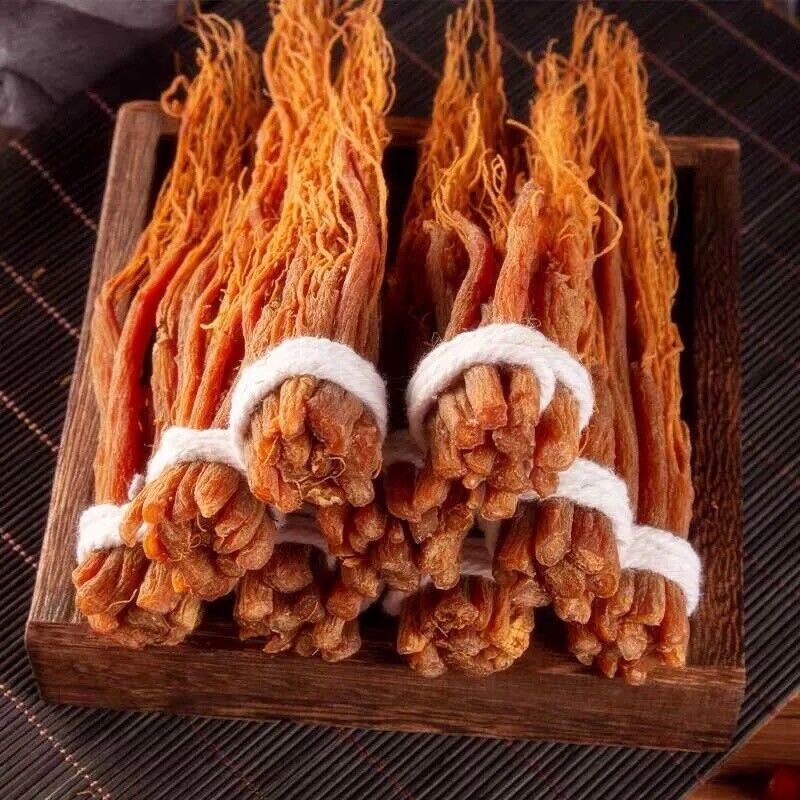 Puer Red Ginseng Roots Changbaishan Panax Ginseng Root Chinese Herbal Herbs Main image