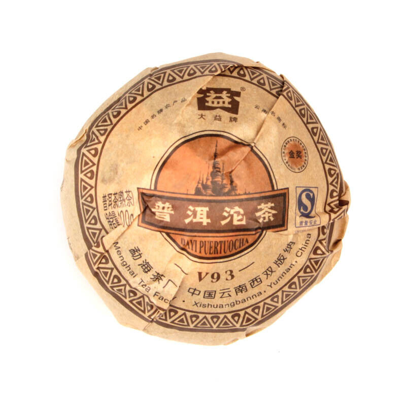 TAETEA V93 801 Yunnan MengHai Dayi Puer Tuocha Premium Ripe Pu Er Tuo Cha Main image