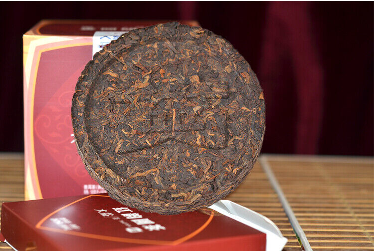 Red Rhyme Round Tea * Yunnan TAETEA Menghai Dayi Ripe Pu Er Puer Cake 1801