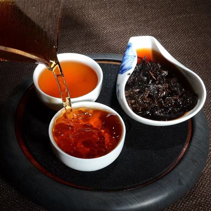 TeaYunnan Cooked Pu-erh Tea Pu'er Black Tea 250g Yiwu Old Tree Puerh Ripe Tea Brick