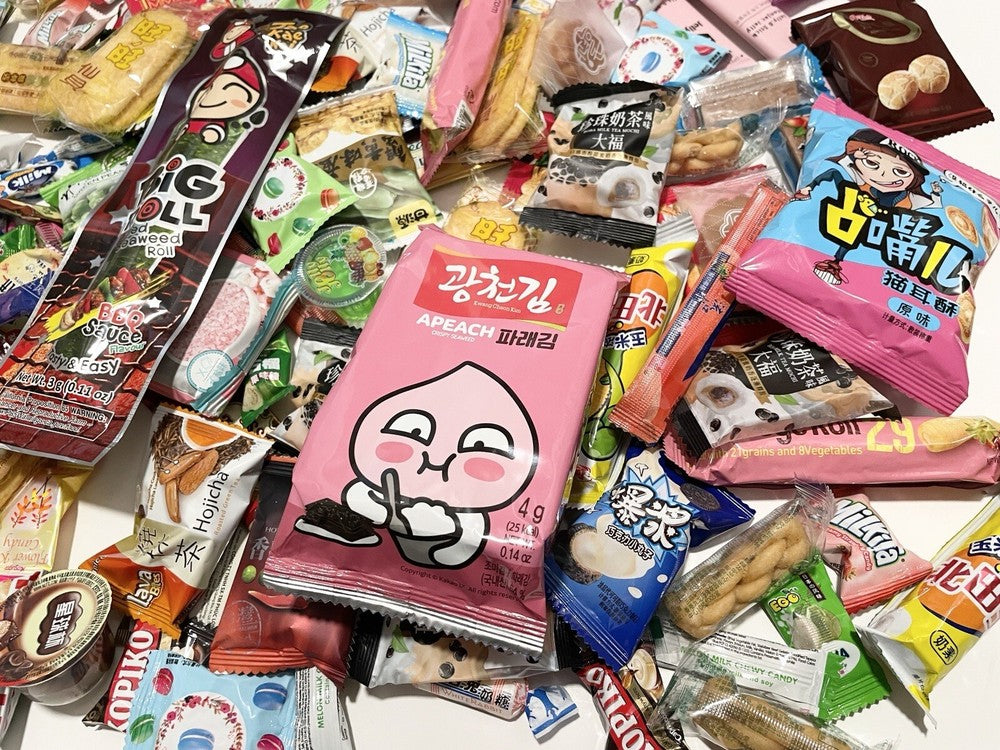 100 Stück Asiatische Snack Box – Vielfalt Probierpaket für Tester und Genießer Main image