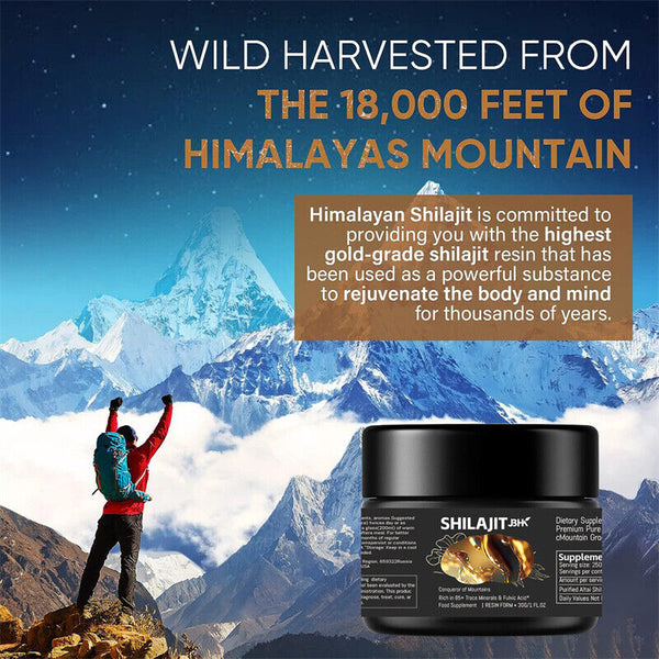 Himalayan Pure 100% Shilajit, Soft Resin, Organic, Extremely Potent, Fulvic Acid