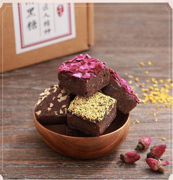 Yunnan Handmade Old Brown Sugar Rose Osmanthus, Red Dates, Ginger Mixed 320g