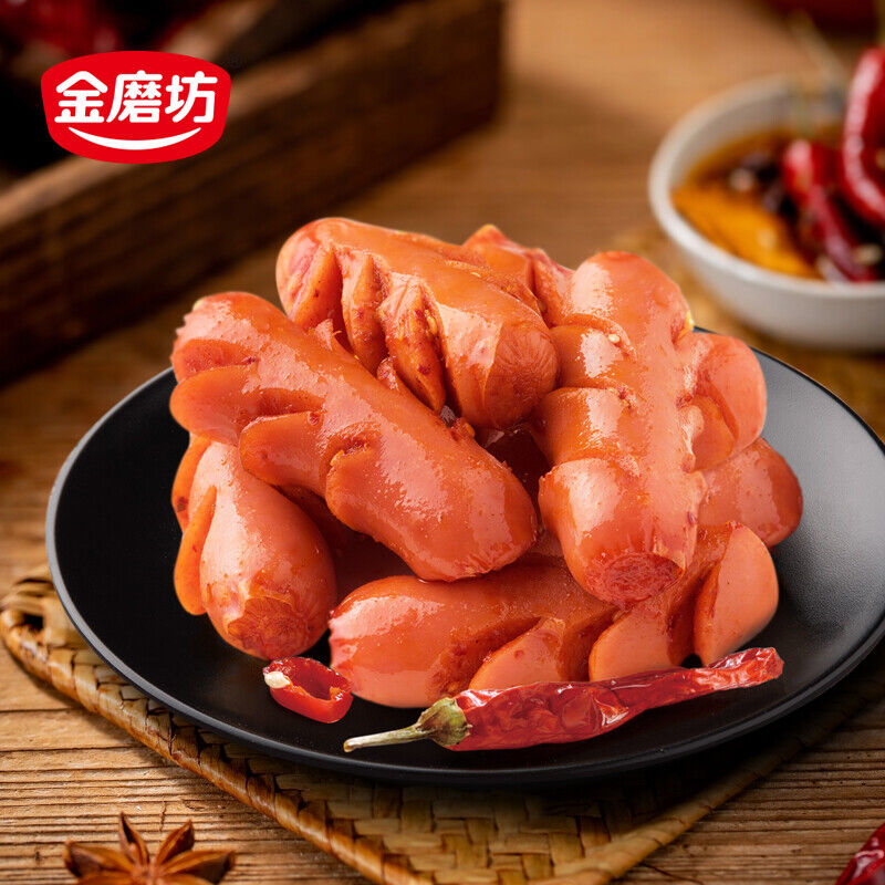 10/20 Packs Snacks Sausage Stick Asian Instant Food Spicy Snack Box 麻辣开花香肠 Secondary image