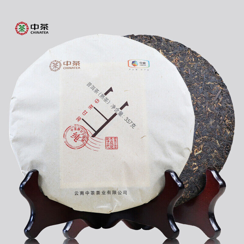 Junyin Gan Chun * ZhongCha ChinaTea Puer Cooked Tea Pu'er Ripe Tea 357g Main image