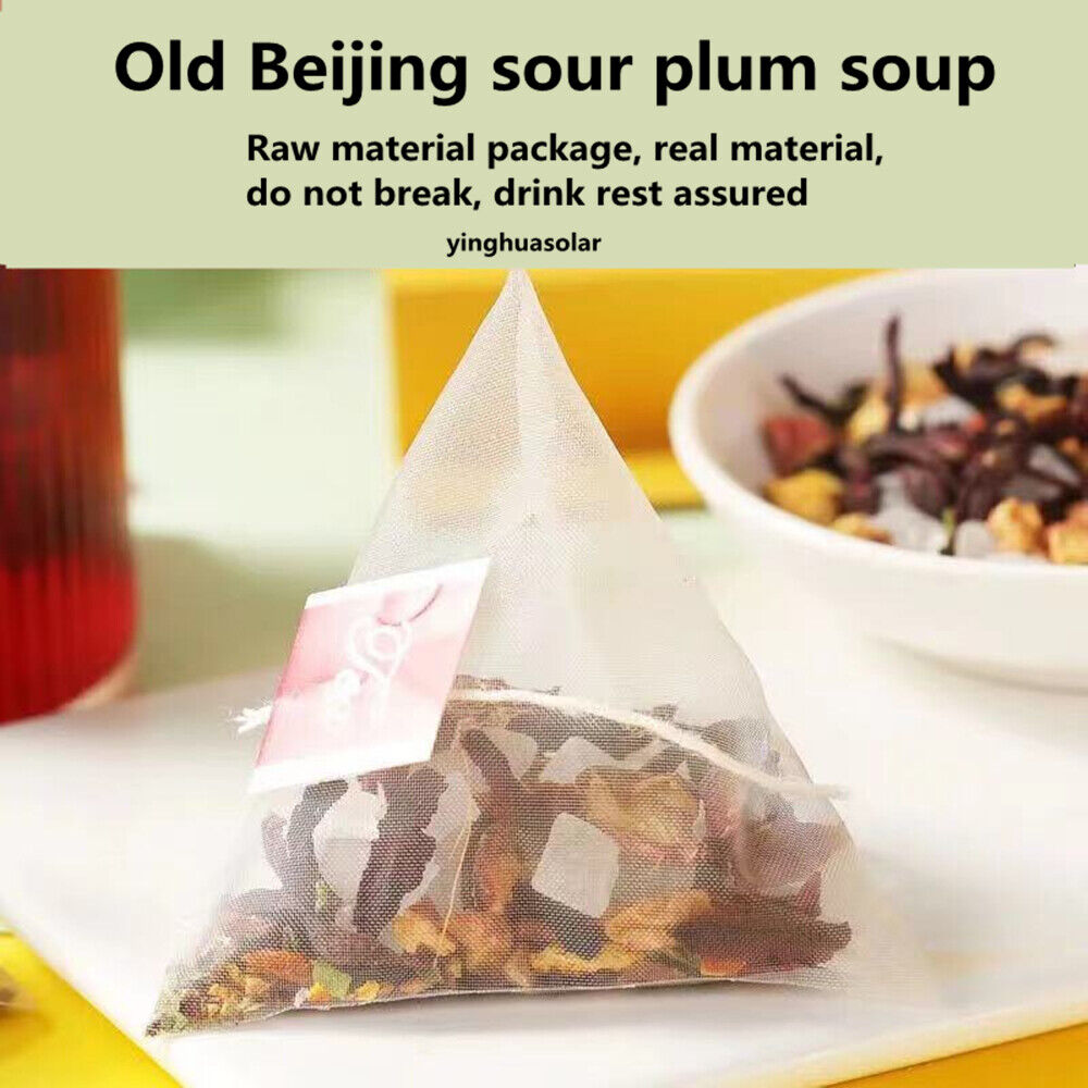 酸梅汤原料茶包乌梅山楂玫瑰茄桑椹薄荷茶包 Smoked Plum Raw Material natural healthy herbal sour tea Secondary image