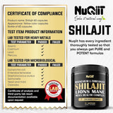 Shilajit Pure Himalayan Organic Ashwagandha Maca Ro... 1000mg Health Complex as
