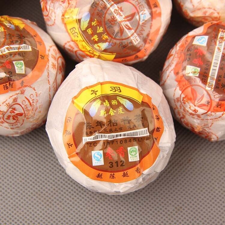 Xinhui Aged Chenpi Ripe Puer Tea Orange Skin Puerh Pu'er Loose Tea PEI YU 312